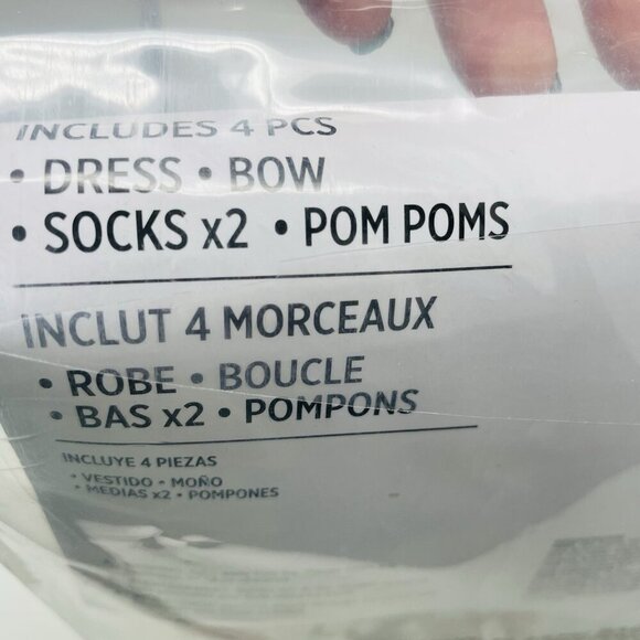 Zombie Fear Squad Goth Cheerleader Youth Girls Medium 8/10 Halloween Costume - Picture 7 of 7